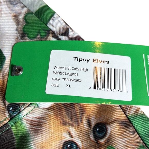 Tipsy elves women’s xl St. cattys day high waisted leggings new Irish novelty - Picture 3 of 6